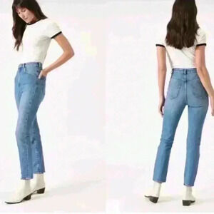 Rollas Womens Light Wash Dusters High Rise Slim Jean 26
